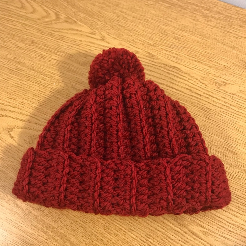 HANDMADE CROCHET RED HAT